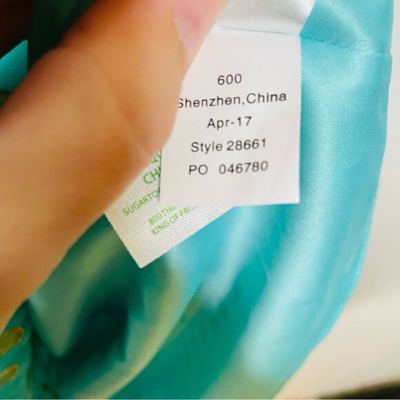 Lilly Pulitzer Colby Silk Blue Gold Long Sleeve Sheath Dress 00 Polka Dot Print - Picture 6 of 7